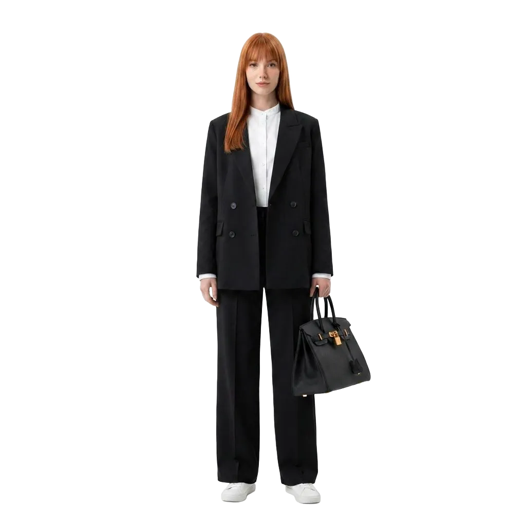 Même photo après l'essayage virtuel d'une nouvelle tenue avec EveryWear